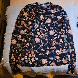 Ulla Johnson Dark Floral Blouse